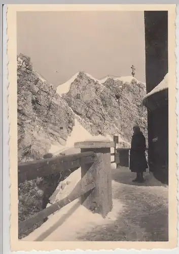 (F17531) Orig. Foto an der Zugspitze 1940er