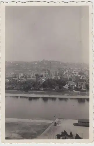 (F17516) Orig. Foto Meißen, Blick von der Albrechtsburg 1940er