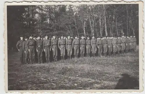 (F17437) Orig. Foto deutsche Soldaten, RAD angetreten 1930er