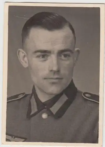 (F17423) Orig. Foto Porträt deutscher Soldat 1930er