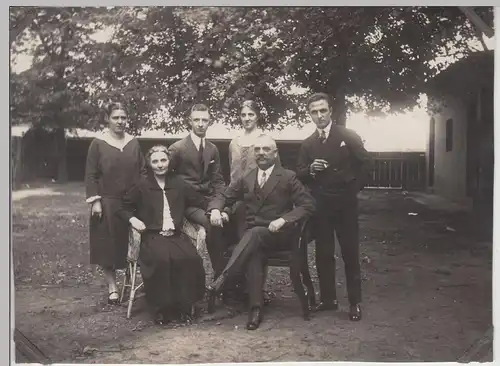 (F17210) Orig. Foto Personen, Gruppenbild im Freien 1929