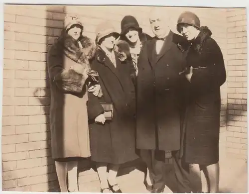 (F17179) Orig. Foto Pfarrer Hörstebrok mit Damen in den U.S.A. 1929