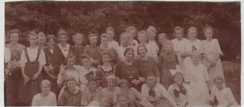 (F17137) Orig. Foto Wesermünde, Frauen Gruppenbild im Freien 1919/20