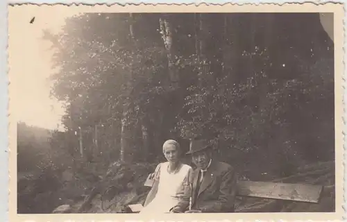 (F17063) Orig. Foto Spaziergang in Podgórzyn, Hain 1934