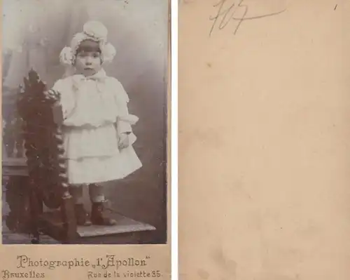 (F17) Original Foto um 1900 Mädchen (Kabinettfoto)