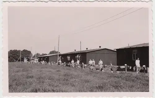 (F16763) Orig. Foto RAD-Lager, Wäsche trocknen 1933-45