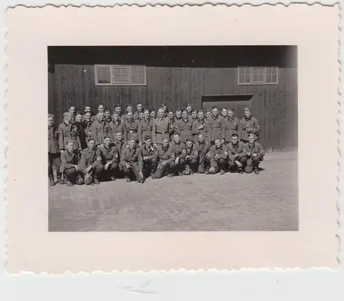 (F16720) Orig. Foto deutsche Soldaten, RAD, Gruppenbild 1933-45