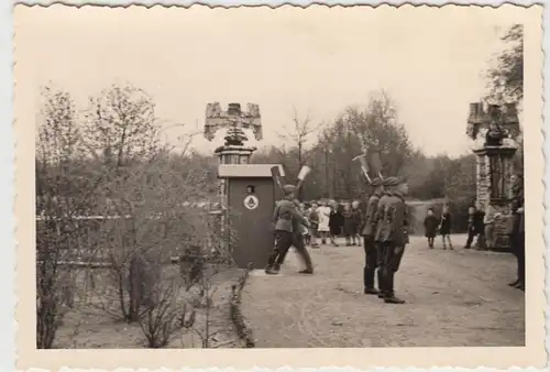 (F16714) Orig. Foto RAD Lager 1933-45, Zeremonie am Eingang