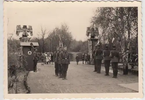 (F16712) Orig. Foto RAD Lager 1933-45, Zeremonie am Eingang