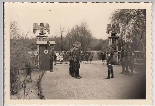 (F16710) Orig. Foto RAD Lager 1933-45, Zeremonie am Eingang
