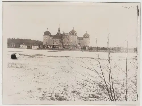 (F16575) Orig. Foto Schloss Moritzburg im Winter 1920er