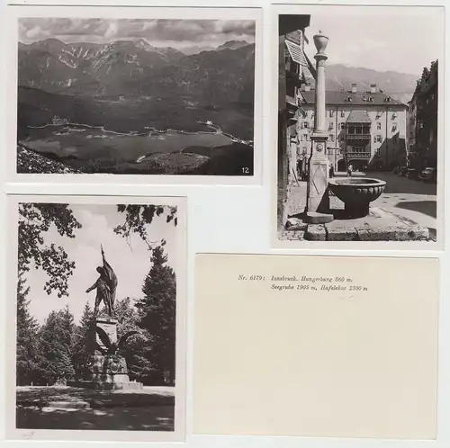 (F16445) 9x Orig. Kauf-Foto Innsbruck 1943