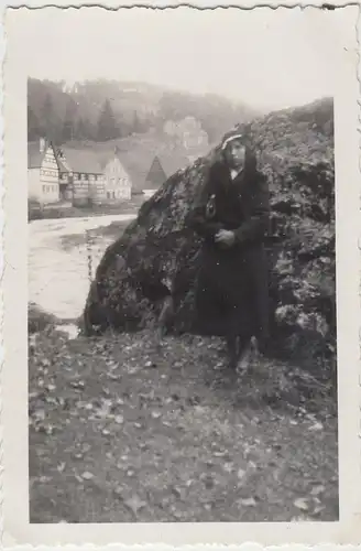 (F16385) Orig. Foto Rupprechtstegen, Frau spaziert 1934