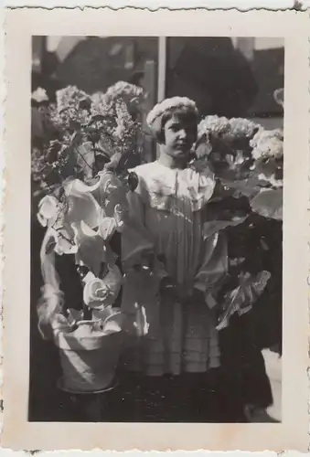 (F16326) Orig. Foto Kind Marianne Bresser aus Köln, Kommunionsfeier 1936