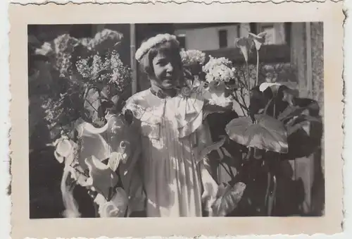 (F16325) Orig. Foto Kind Marianne Bresser aus Köln, Kommunionsfeier 1936