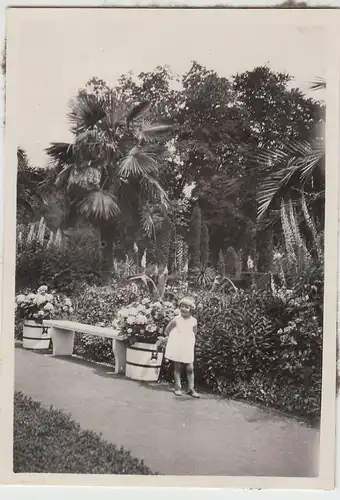 (F16264) Orig. Foto Bad Pyrmont, Kind Marianne im Palmengarten 1930