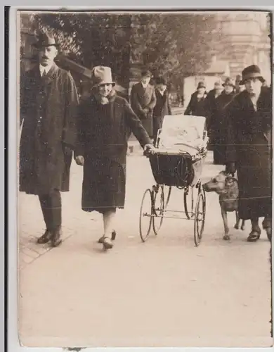 (F16237) Orig. Foto Köln, Personen auf dem Hohenzollernring, Kinderwagen 1928