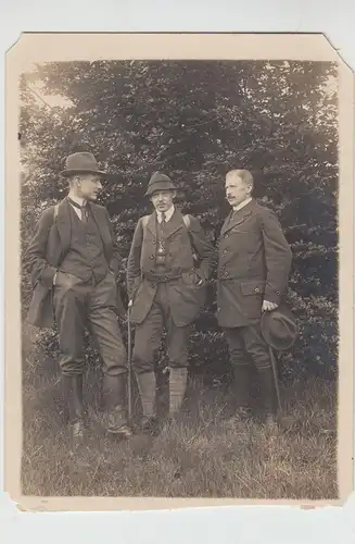 (F16224) Orig. Foto Männer, Wanderer um 1917