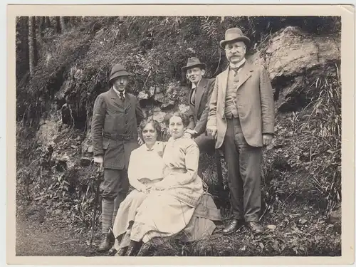 (F16176) Orig. Foto Personen, Wanderer um 1914