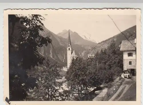 (F16089) Orig. Foto Heiligenblut, Ansicht mit Kirche 1938
