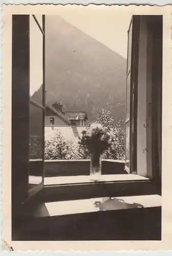 (F16084) Orig. Foto Bad Gastein, Blick aus einem Fenster 1938