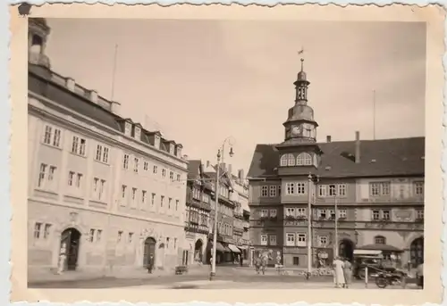 (F16006) Orig. Foto Eisenach, Schloss u. Rathaus 1936
