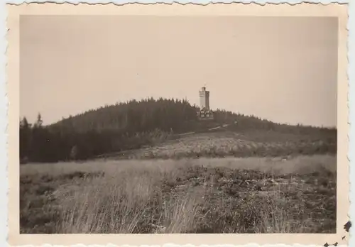 (F15995) Orig. Foto Elgersburg, Blick zur Carl-Eduard-Warte 1936