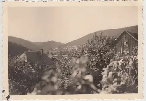 (F15984) Orig. Foto Manebach, Blick von einem Wohnhaus 1936