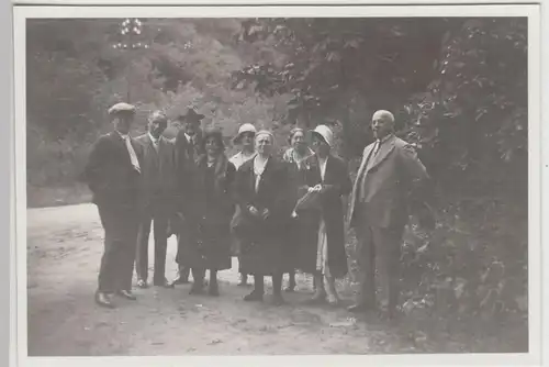 (F15958) Orig. Foto Bad Blankenburg, Personen wandern 1930