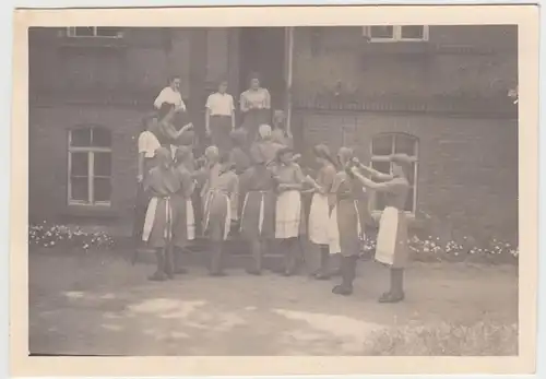 (F15630) Orig. Foto Mühlberg / Elbe, Damen im RAD-Lager 1943