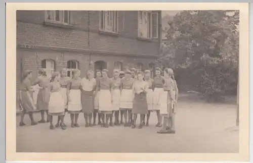 (F15627) Orig. Foto Mühlberg / Elbe, Damen im RAD-Lager 1943
