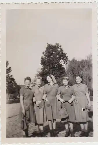 (F15618) Orig. Foto Mühlberg / Elbe, Damen vom RAD-Lager 1943