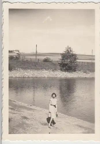 (F15605) Orig. Foto junge Frau Traudel in Paulsdorf (Dippoldiswalde) 1941