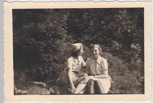 (F15586) Orig. Foto Personen m. Traudel a. Dresden in Zinnwald 1939