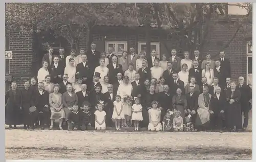 (F15543) Orig. Foto Hochzeit, Gruppenbild, Kreis Uelzen 1920er