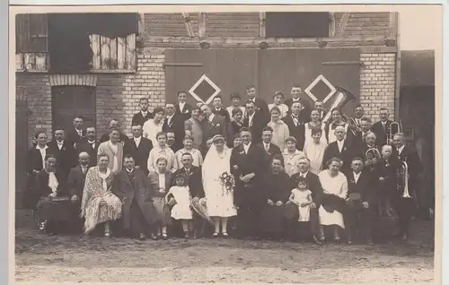 (F15542) Orig. Foto Hochzeit, Gruppenbild, Kreis Uelzen 1920er