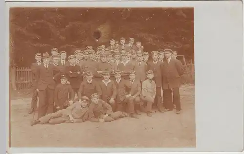 (F15536) Orig. Foto Studenten, Gruppenbild im Freien 1920er