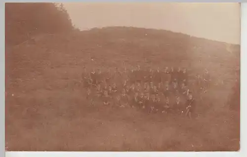 (F15534) Orig. Foto Studenten, Gruppenbild im Freien 1920er