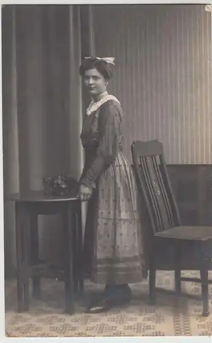 (F15498) Orig. Foto Porträt junge Frau, Kabinettfoto 1910/20er