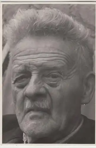 (F15482) Orig. Foto Porträt älterer Herr Karl, nach 1945