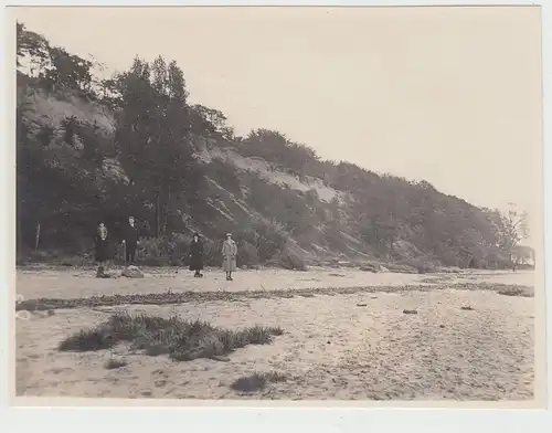 (F15452) Orig. Foto Personen am Elbstrand beim Leuchtturm Wittenbergen 1925