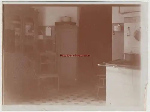 (F15379) Orig. Foto Wohnung, Zimmereinrichtung, Küche 1910er