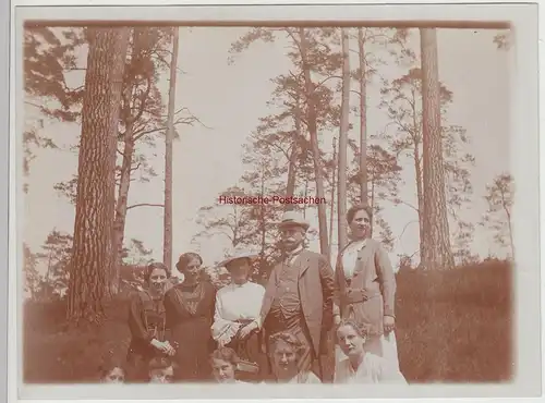 (F15378) Orig. Foto Personen, Gruppenbild im Freien 1910er