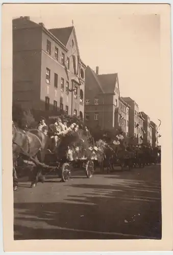 (F15169) Orig. Foto Erntedankfest in Schönefeld (Leipzig), 1934