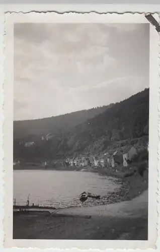 (F15115) Orig. Foto Zwingenberg, Blick zur Burg 1935