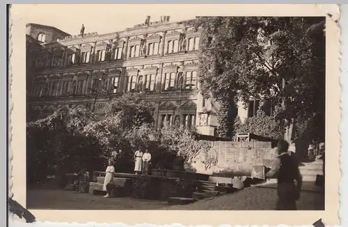 (F15114) Orig. Foto Heidelberg, auf dem Schloss 1935