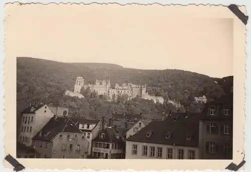 (F15113) Orig. Foto Heidelberg, Blick zum Schloss 1935