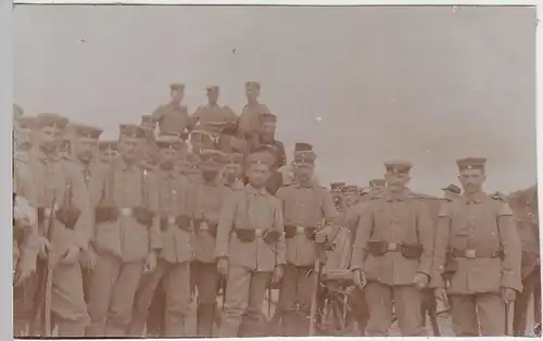 (F1511) Orig. Foto 1.WK, Soldaten am Pferdekarren, 1914-18