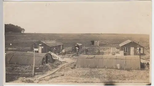 (F1510) Orig. Foto 1.WK, provisorisches Truppenlager, 1914-18