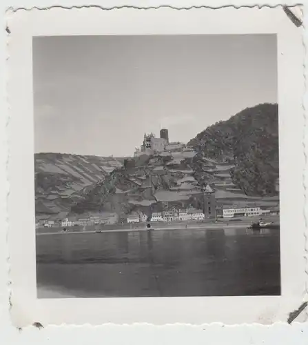 (F15076) Orig. Foto Kaub, Burg Katz 1930er